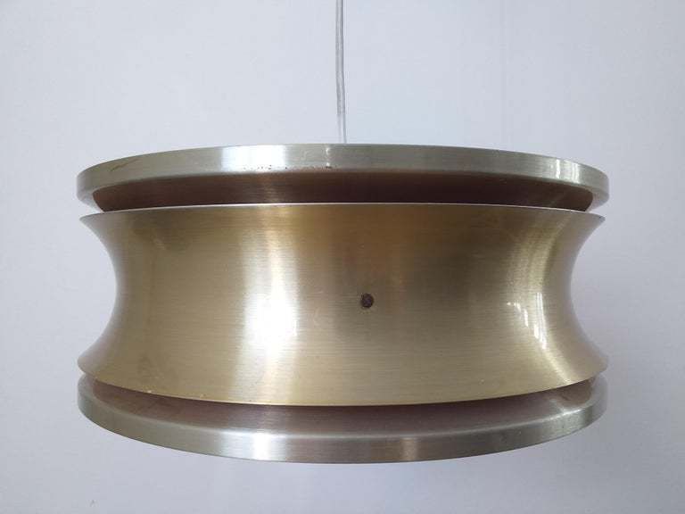 Mid Century Pendant In Style Of Jo Hammerborg, Denmark, 1970s photo Lighting
