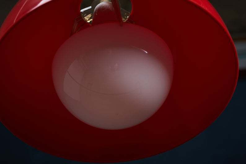 photo furniture Pendant Lamp Reminiscent Verner Panton, Danish Design, 1960s