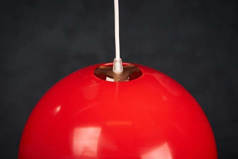 photo for sale Pendant Lamp Reminiscent Verner Panton, Danish Design, 1960s