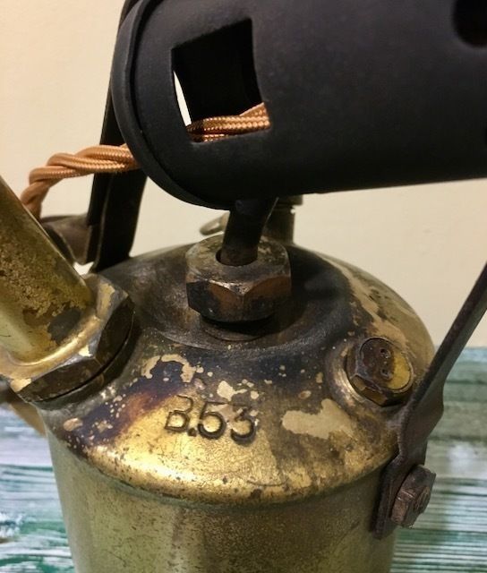 1938 Vintage Bladon Blow Torch Table Light photo vinterior