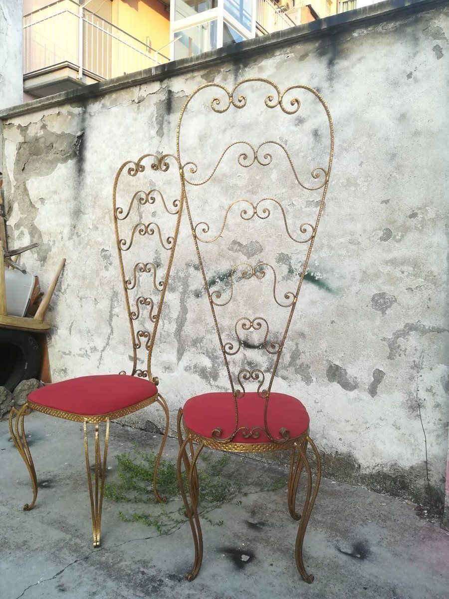Highback Chairs, 1950s, Set Of 2 photo for sale