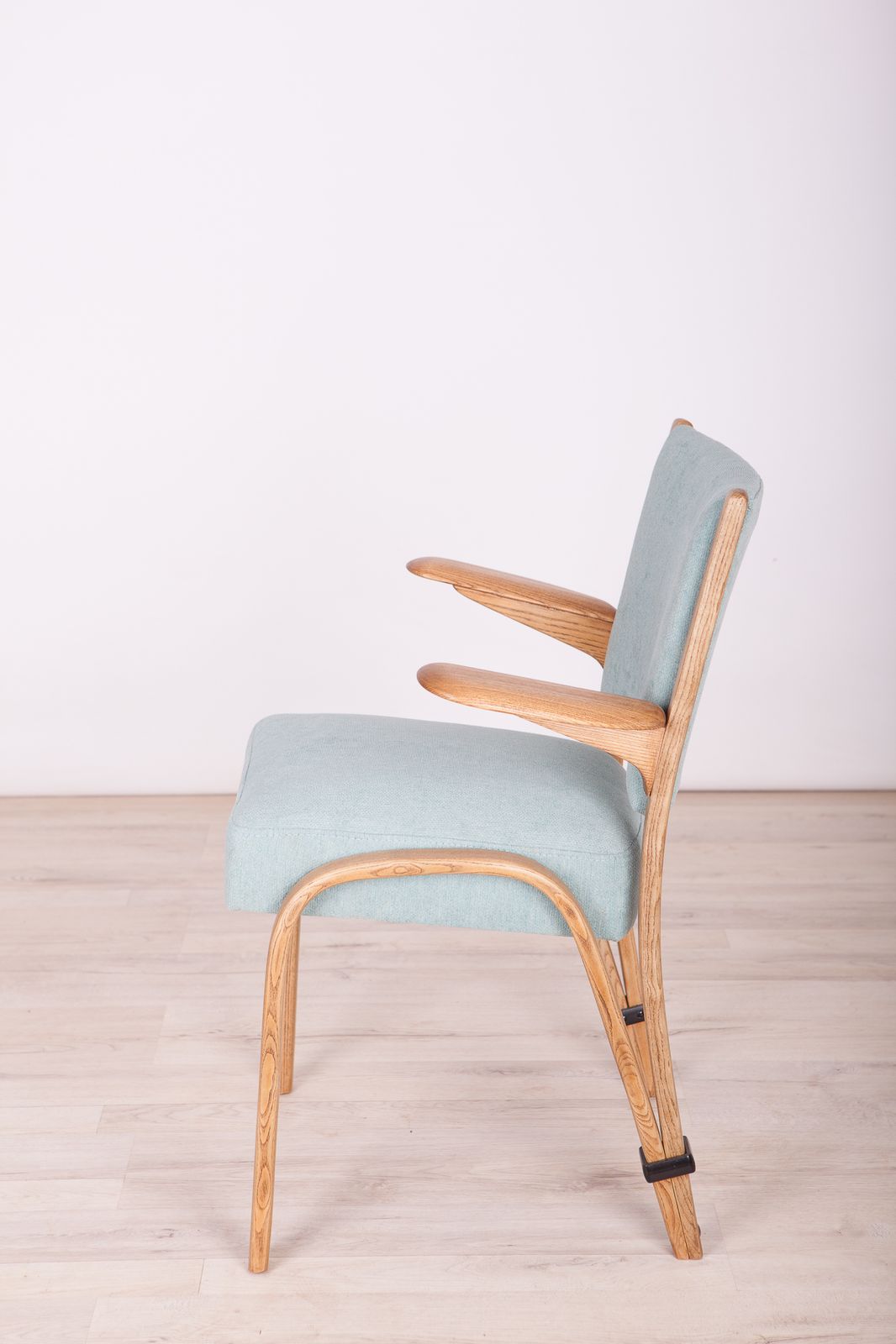 French Oak Dining Chairs By Hugues Steiner For Steiner, 1960s, Set Of 6 photo furniture