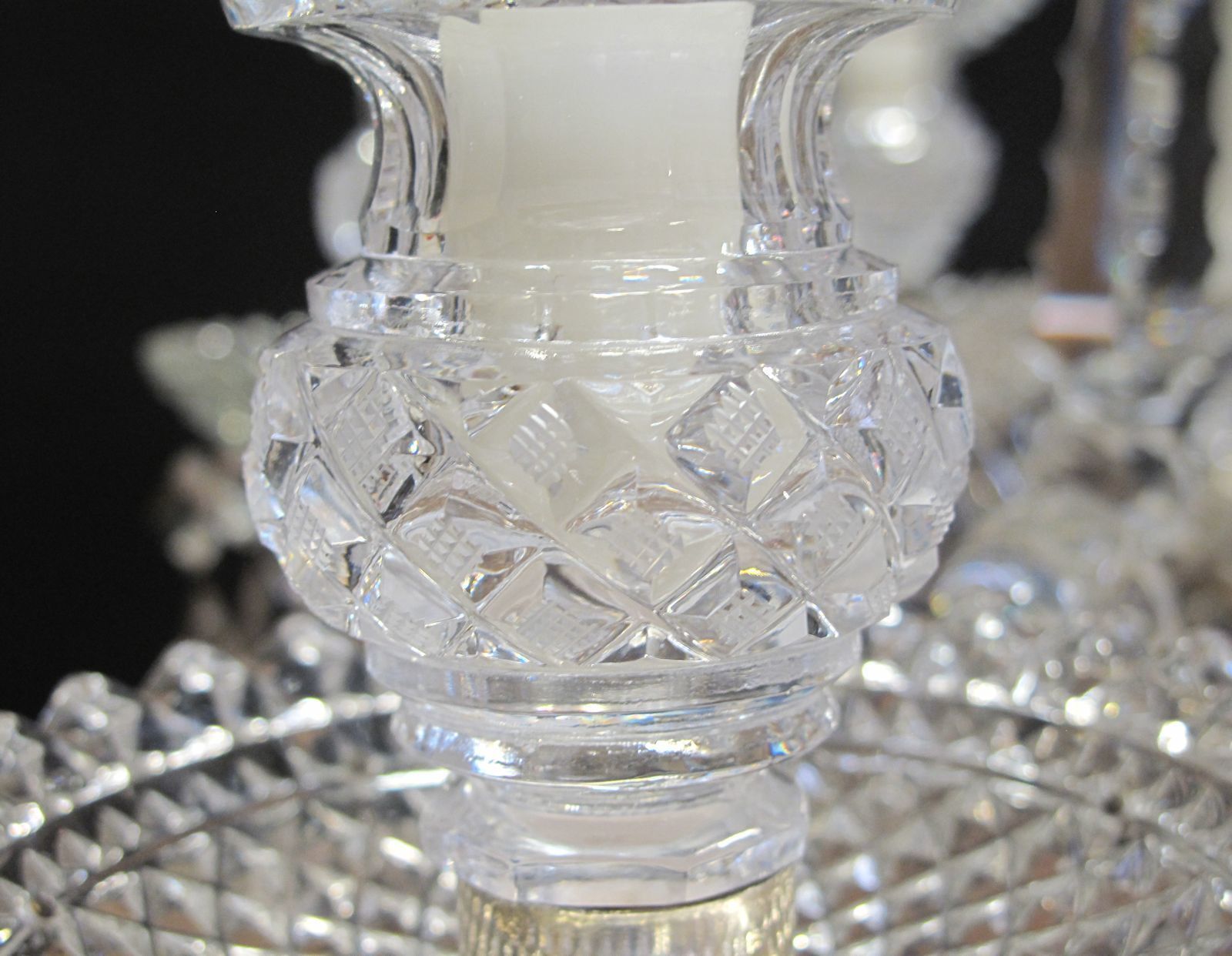 12 Arm Rule Drop Chandelier, Ca. 1820 photo vinterior