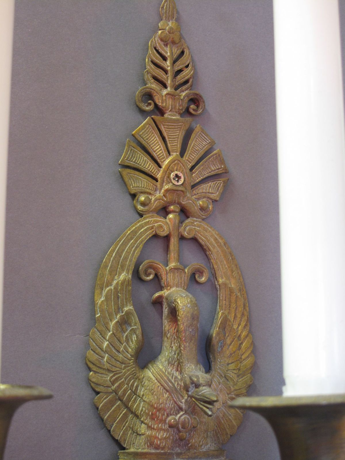 Pair Of Empire Style 3 Arm Wall Lights, Ca 1880 photo furniture