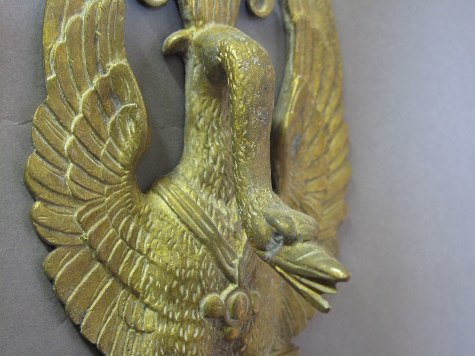 Pair Of Empire Style 3 Arm Wall Lights, Ca 1880 photo for sale
