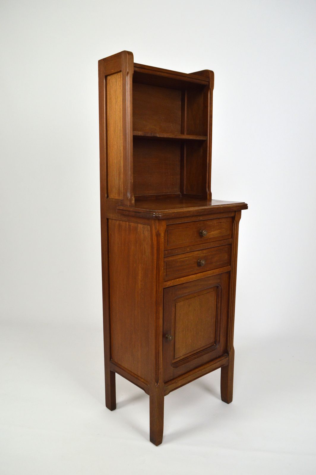 Furniture French Art Nouveau Mahogany Clematis Bedroom Set By Mathieu Gallerey, Circa 1920 photo
