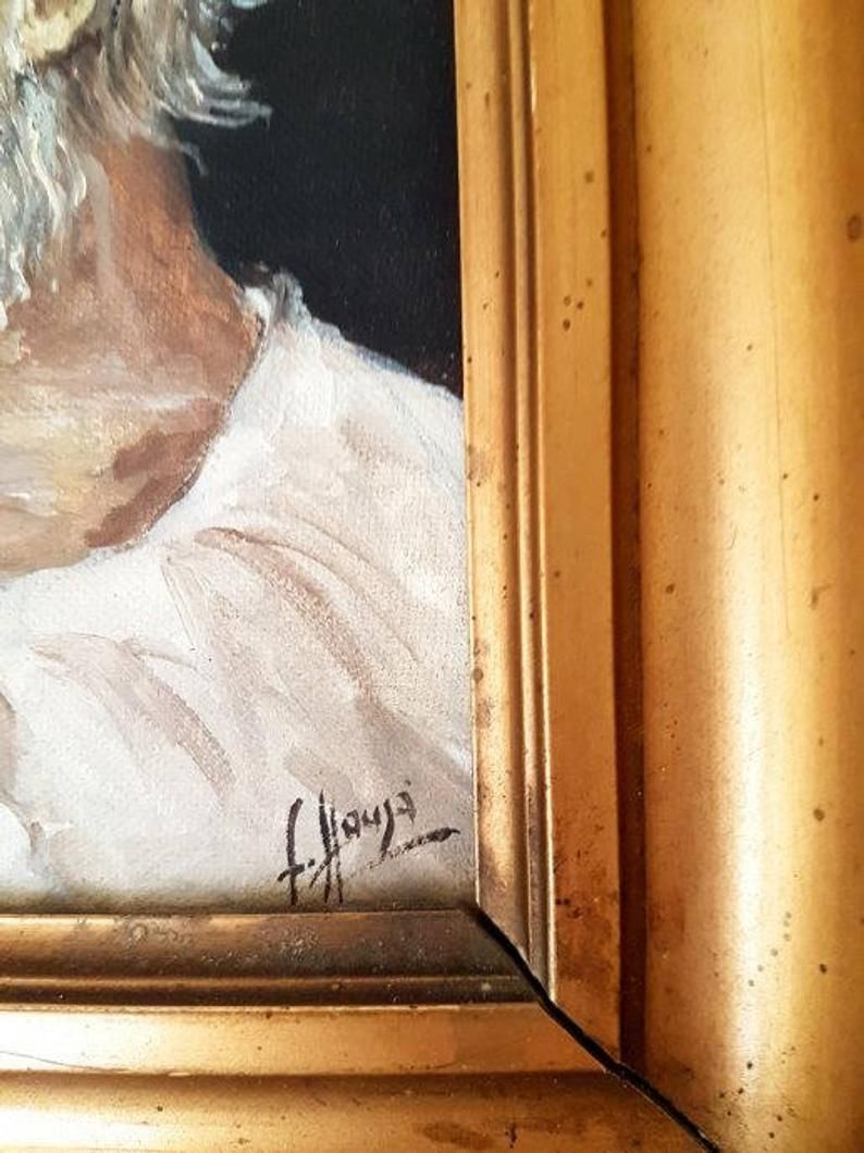A Portrait Of An Old Man Piece Of Art photo Art