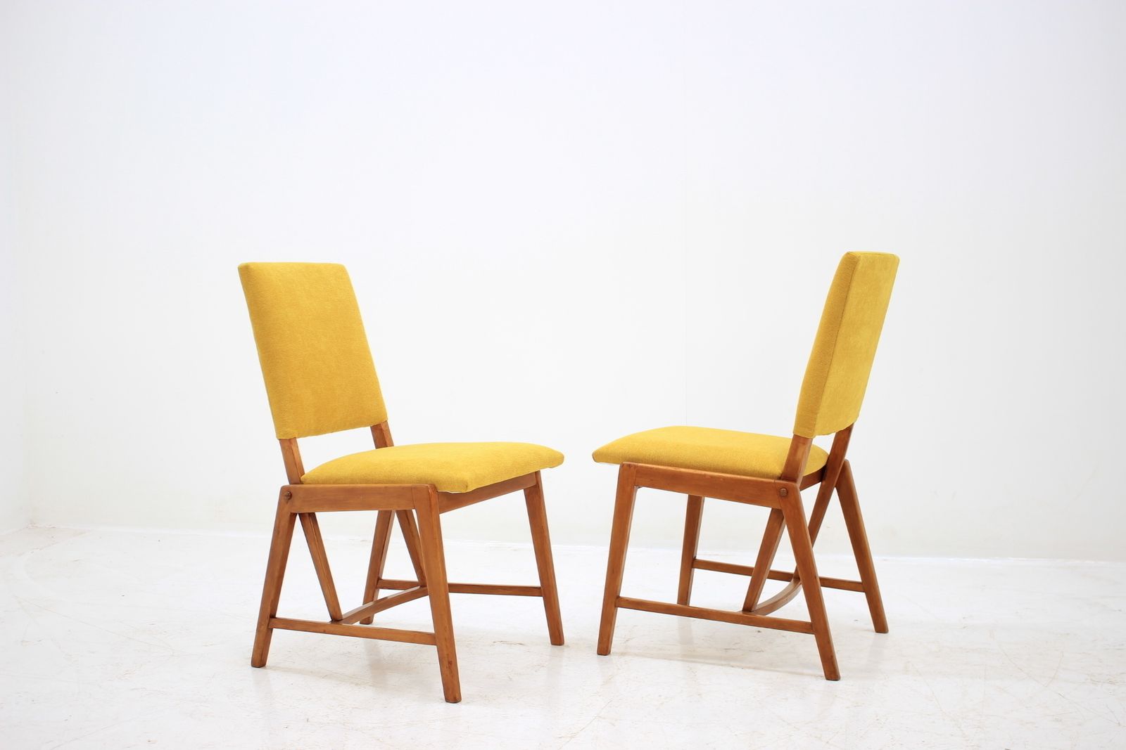 Pair Of German Small Design Chairs, 1970´S. photo vintage