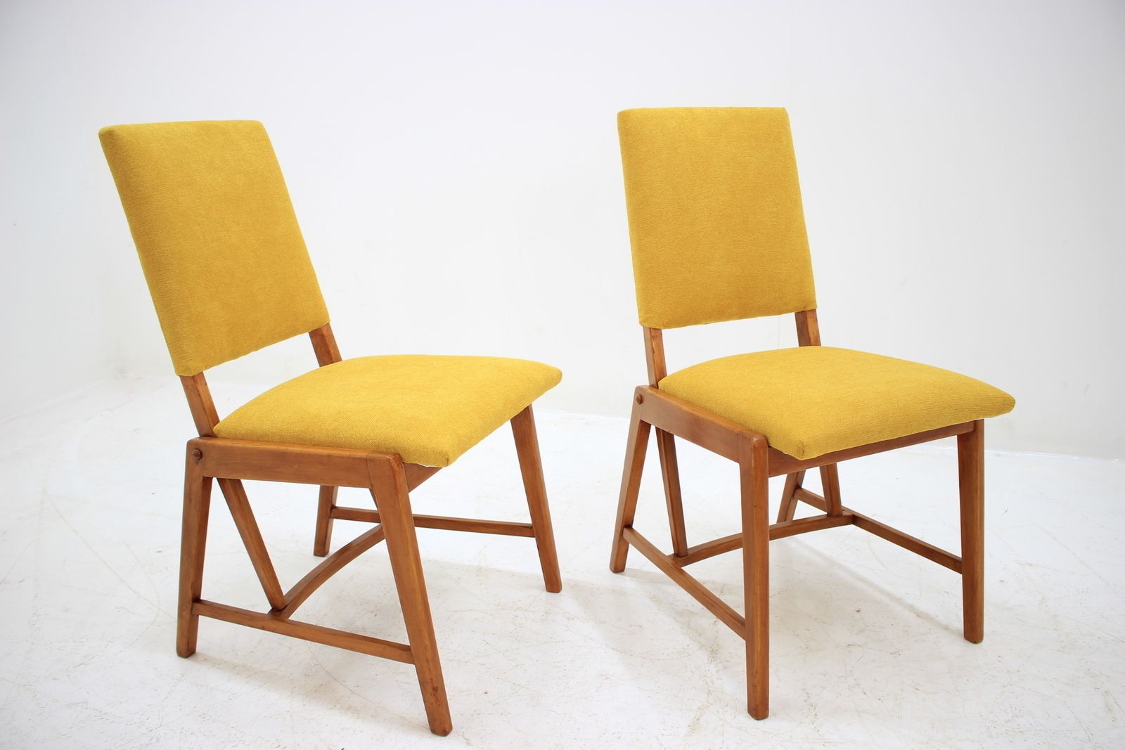 Pair Of German Small Design Chairs, 1970´S.