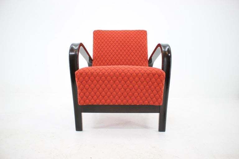 Pair Of Design Renovated Armchairs By Arch. Kropacek And Kozelka   1950s photo for sale