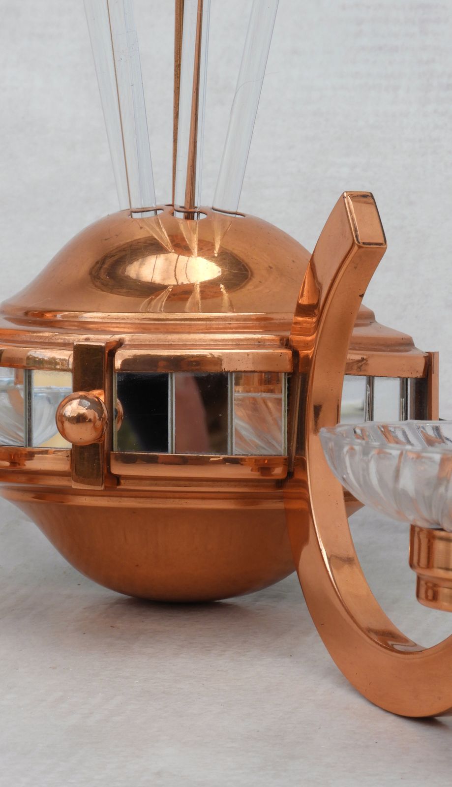 Paar Franse Art Deco Wandlampen, Toegeschreven Aan Petitot photo vinterior