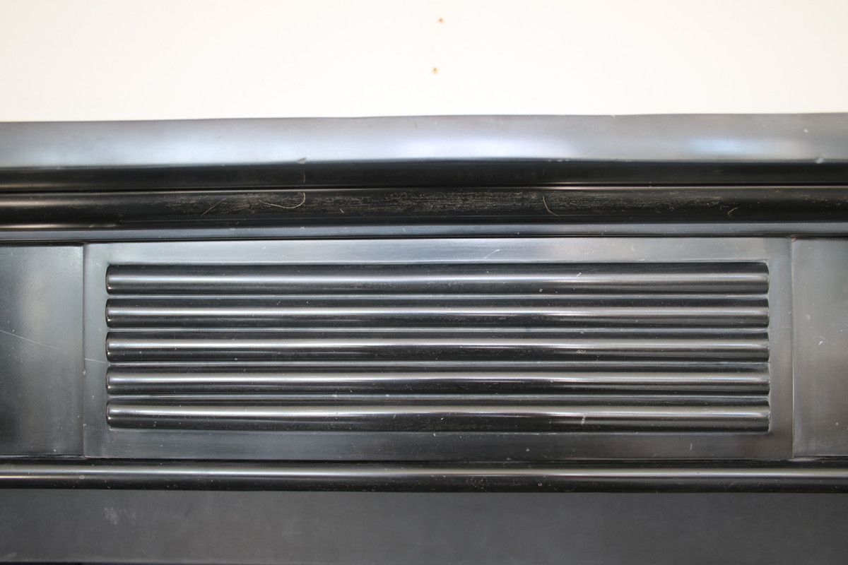 Large Antique Early 19th Century Georgian Black Marble Fireplace Surround photo vinterior