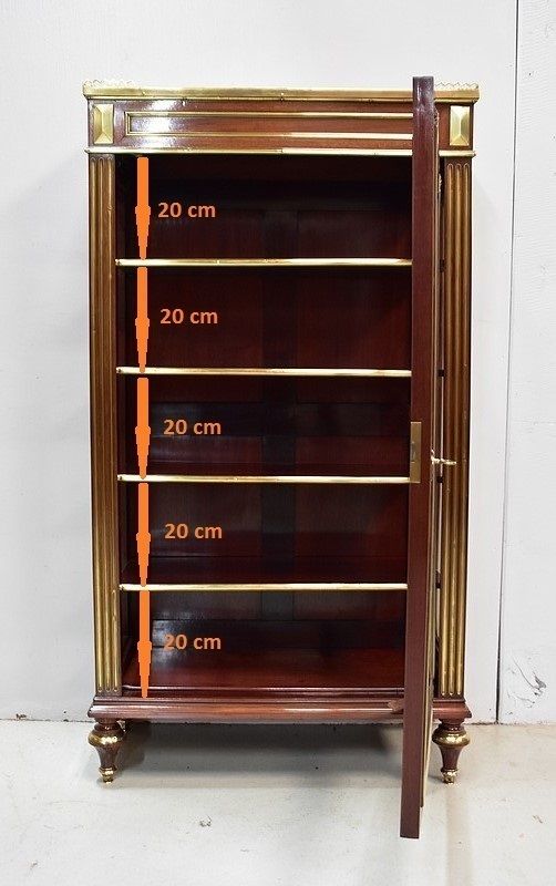 photo vinterior Small Showcase Mahogany Solid And Plated, Louis XVI Style   Late Nineteenth