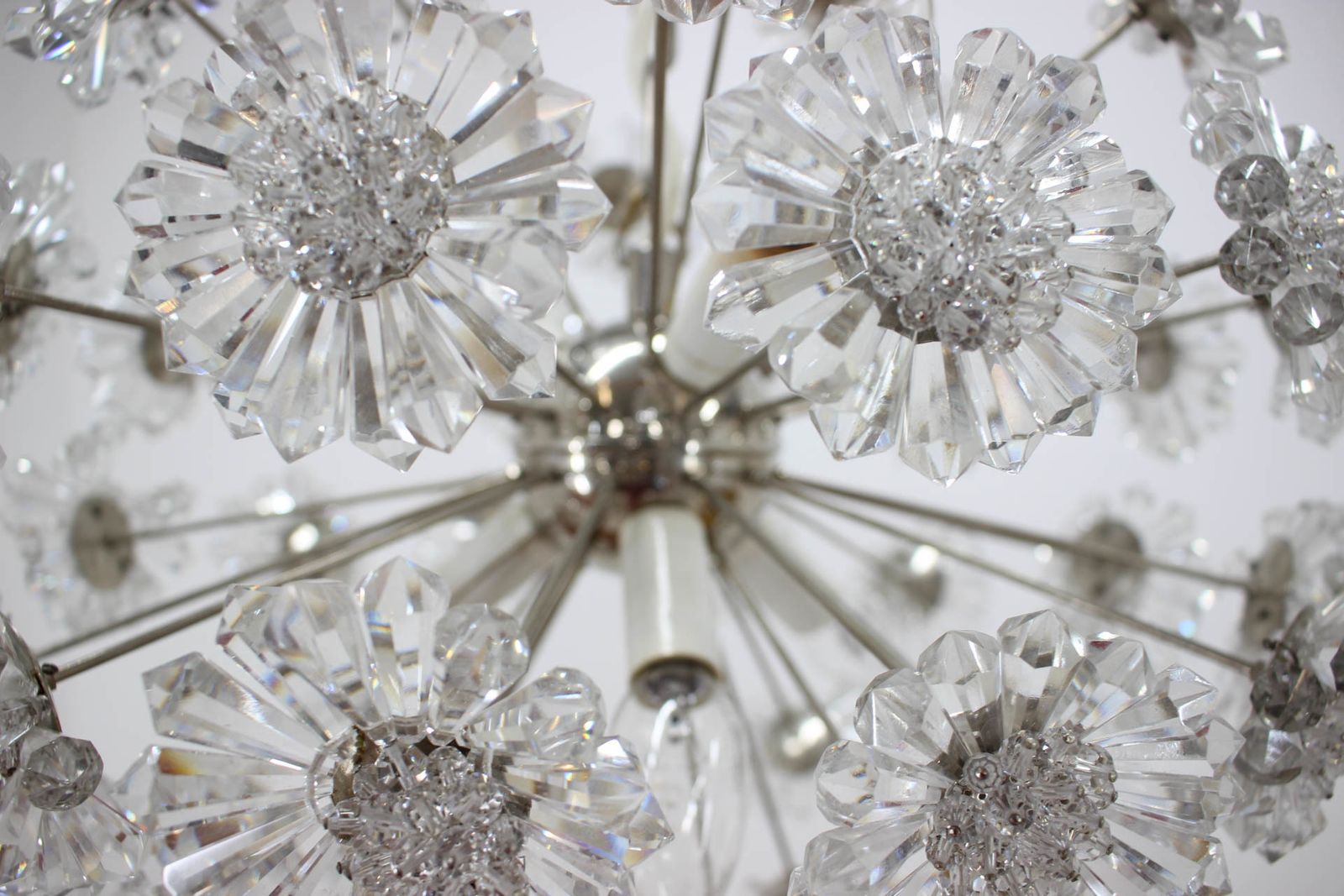 Dandelion Chandelier By Preciosa, 1970s photo Lighting