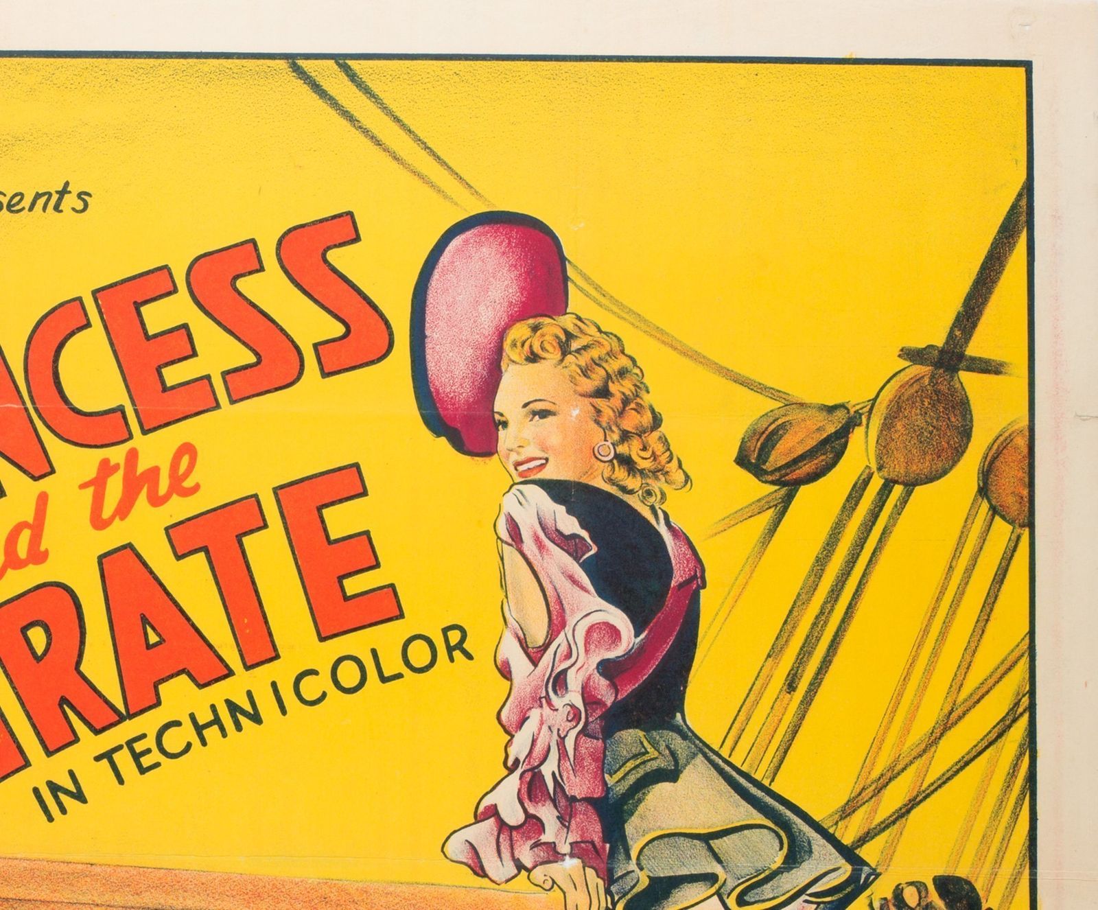 The Princess And The Pirate Original Vintage Film Movie Cinema Poster 1944 Rare Uk Quad Bob Hope photo buy