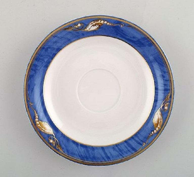 Royal Copenhagen, Set Of Six "Magnolia" Tea Cups With Saucers And Six Plates photo Home Decor