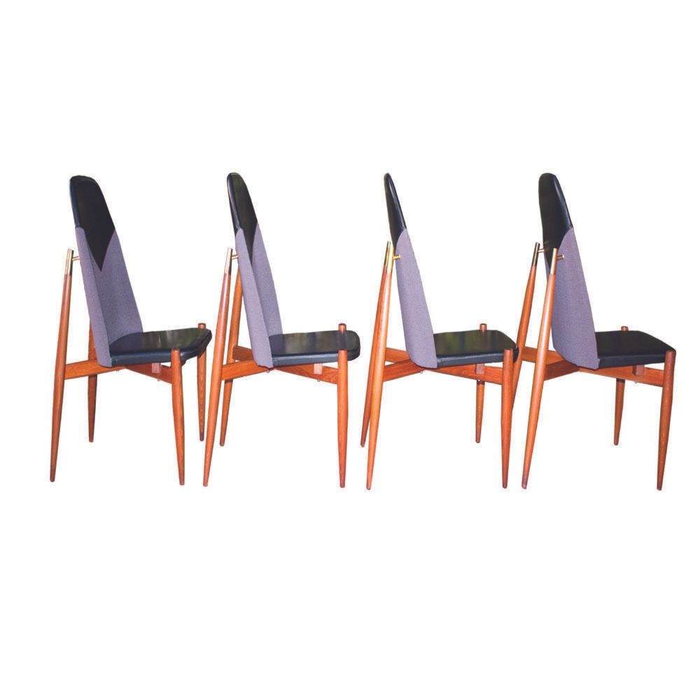 Rare Dining Chairs By Miroslav Navratil, Made In Former Czechoslovakia, 1960s, Set Of 4 photo buy