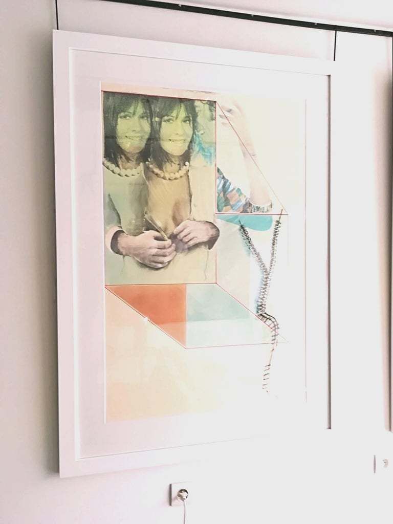Pop Art Pol Mara Mix Media On Paper, 1974 photo furniture