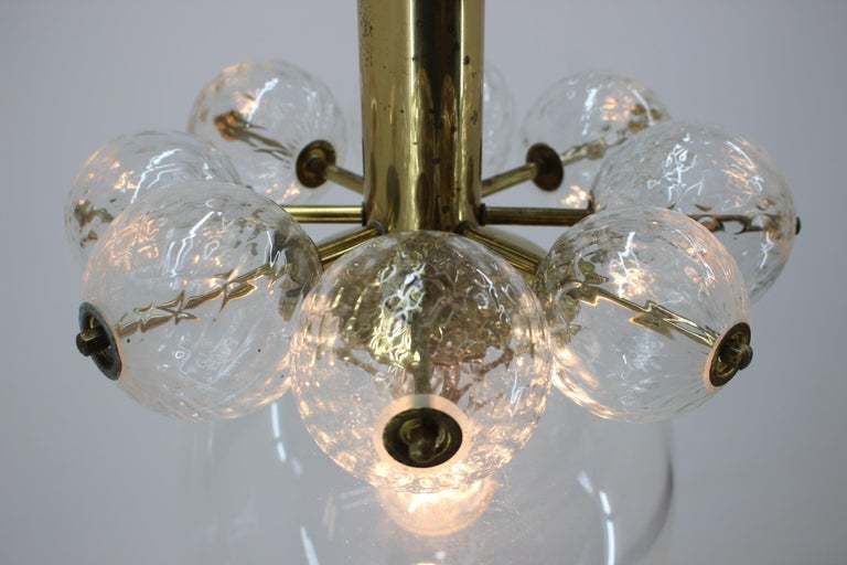 Set Of Four Mid Century Chandeliers Kamenicky Senov, 1970s. photo Lighting
