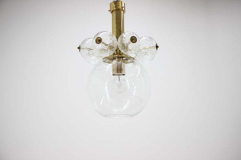 Set Of Four Mid Century Chandeliers Kamenicky Senov, 1970s. photo vintage