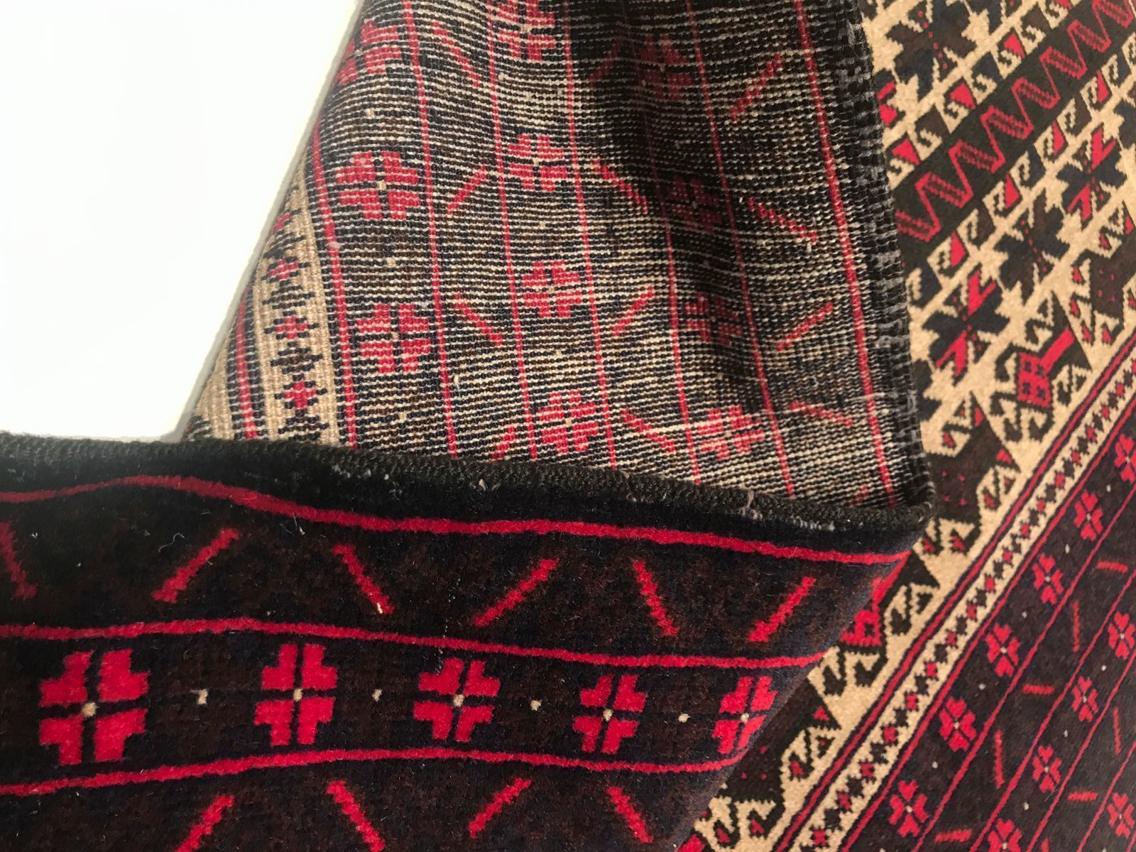 Vintage Afghan Rug, 1950s photo for sale