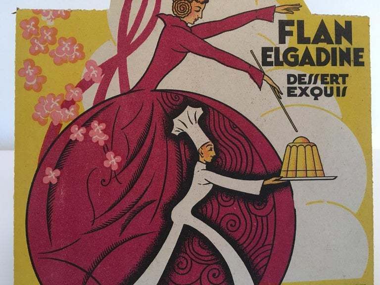 Oud Frans Art Deco Decoratiepapier / Advertentie – Jaren 1930 photo Kunst