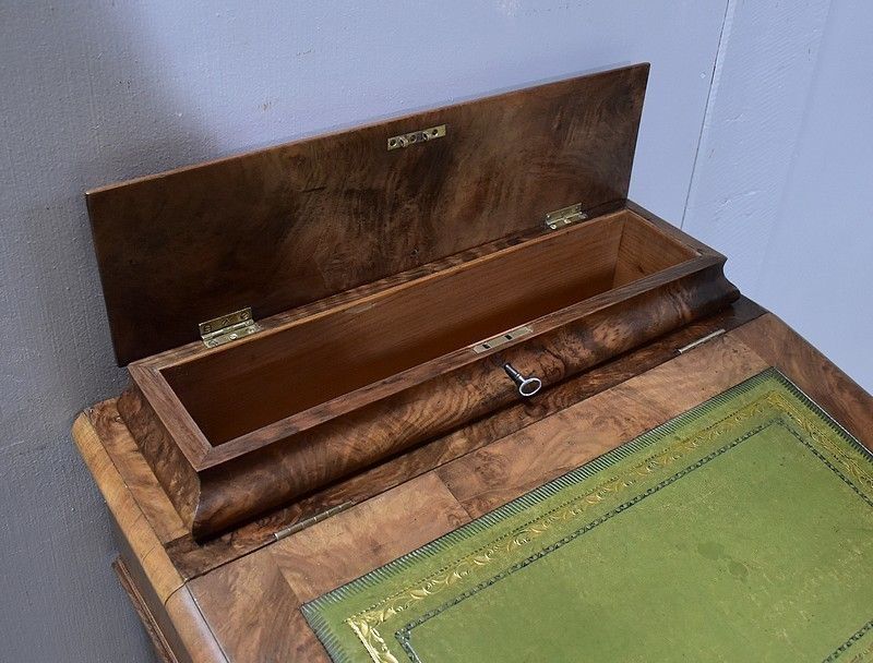 Small Davenport Walnut Desk, England, Victorian Period   19th Century photo buy