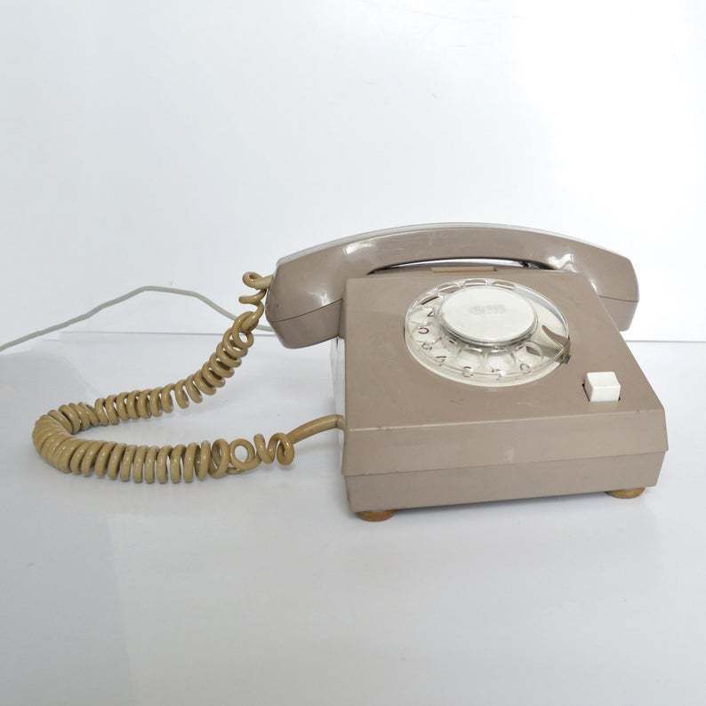 Landline Telephone Veb Fernmeldewerk Nordhausen, Germany 1975. photo furniture