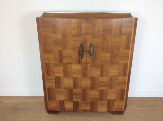 Masion Dominique Art Deco Cabinet With Parquetry Walnut Doors photo 28000.0