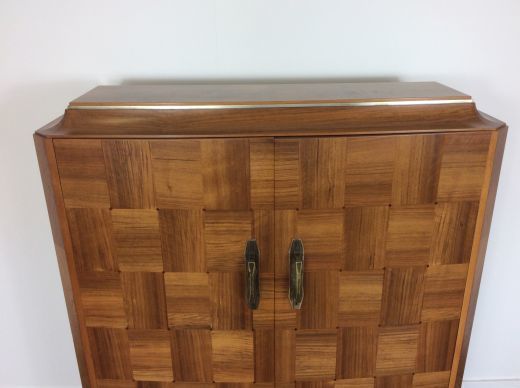 Masion Dominique Art Deco Cabinet With Parquetry Walnut Doors photo buy
