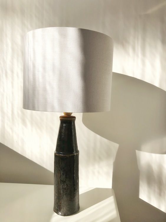 Carl Harry Stålhane Large Stoneware Table Lamp For Rörstrand 1960s photo for sale
