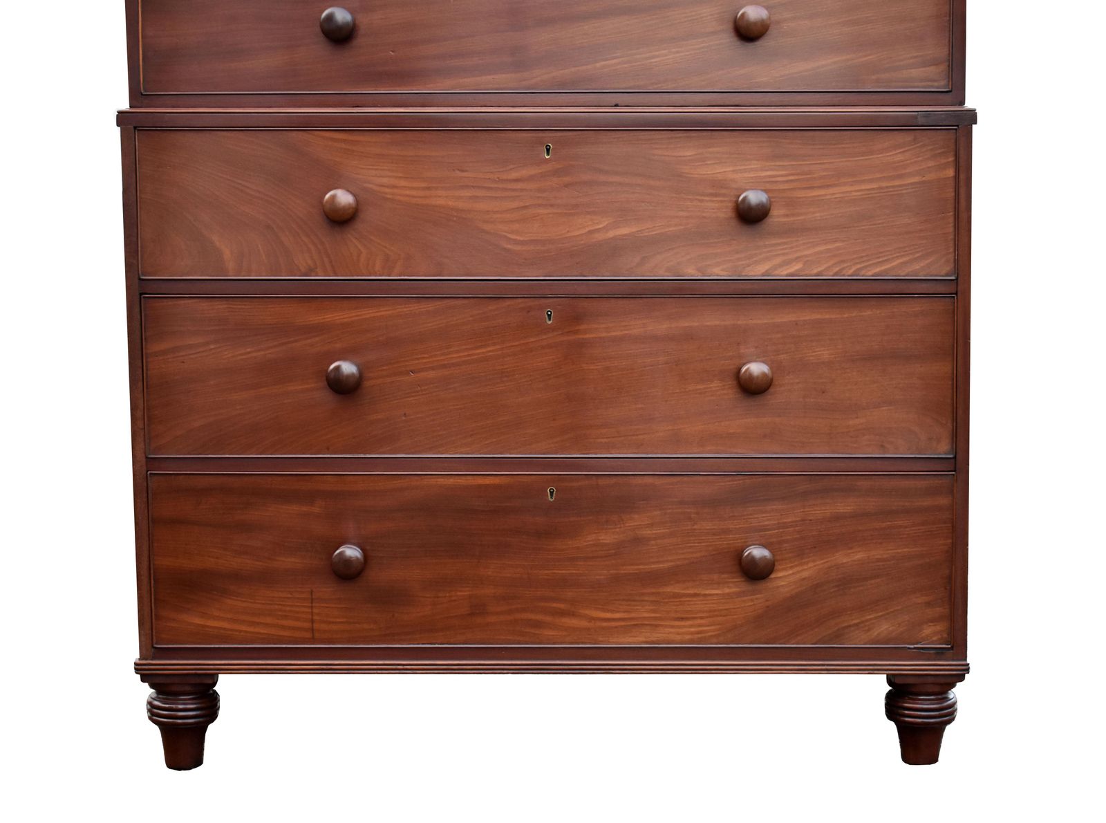 19th Century English Victorian Mahogany Chest On Chest photo Furniture