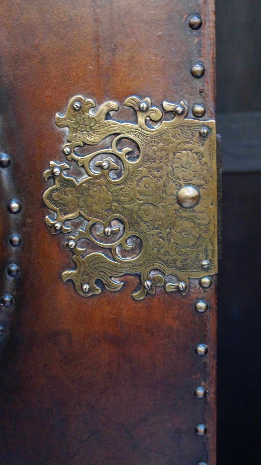 Victorian Leather Bound Wardrobe photo buy