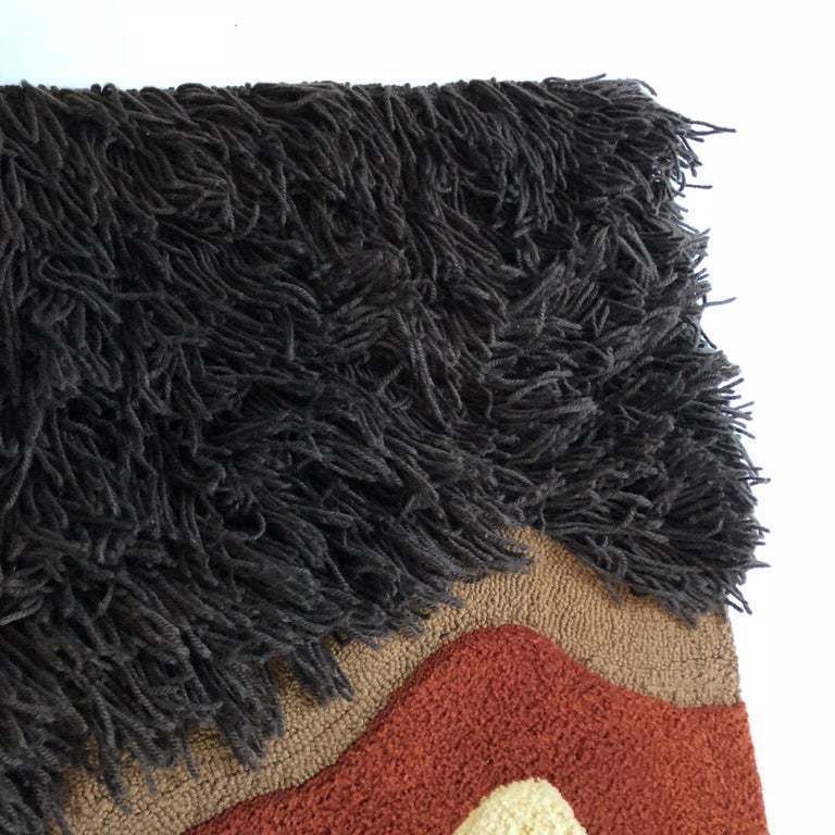 Modernist German Wall Rug By Ewald Kröner For Schloss Hackhausen, Germany, 1970s photo 2111.0