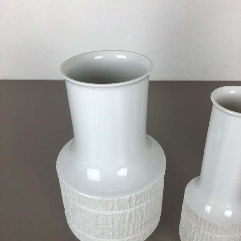 photo furniture Set Of 3 Porcelain Op Art Vase By Richard Scharrer For Thomas, Germany, 1970s