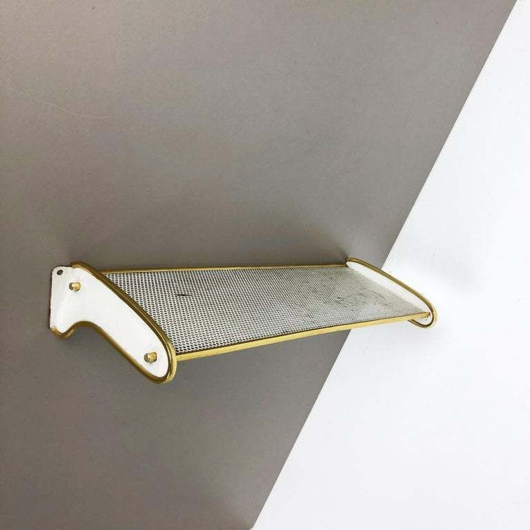 1960s French Matégot Style Brass Wall Board "Rigituelle", Mid Century Modern photo furniture