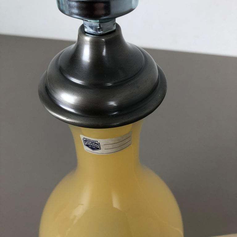 1013.0 New Old Stock, Opaline Murano Glass "Honey" Table Light By Cenedese Vetri, 1960s photo