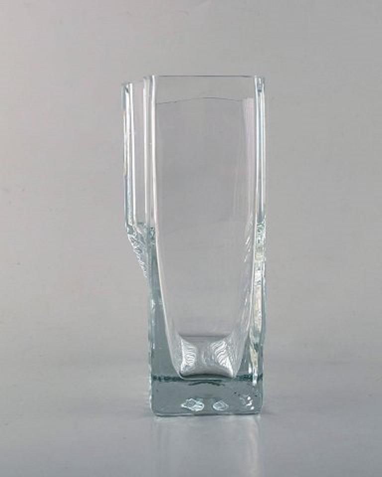 Tapio Wirkkala For Iittala, Three Vases In Art Glass, Finnish Design 1960s photo for sale