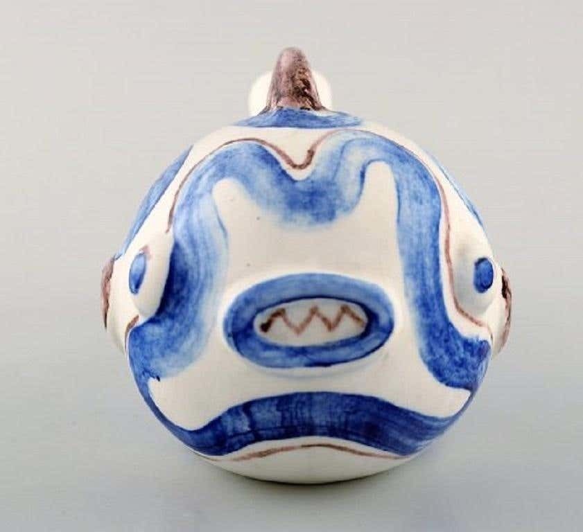 Gun Von Wittrock For Rørstrand, Unique Sculpture, Fish In Glazed Ceramics photo Art