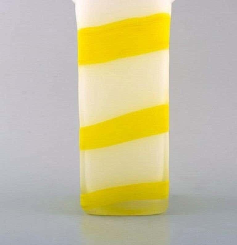 Ulrica Hydman Vallien For Kosta Boda, Unique Vase In Mouth Blown Art Glass photo for sale