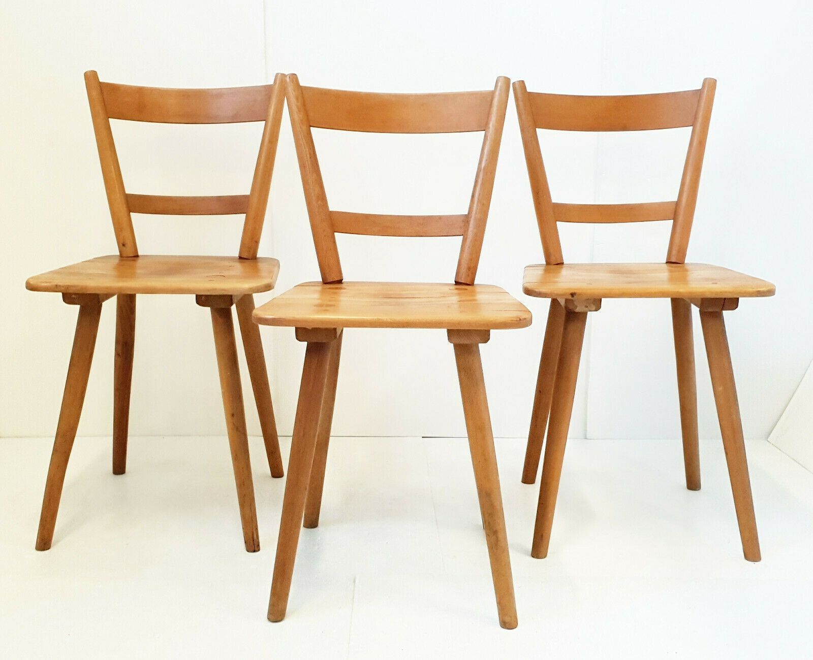 Suite Of 3 Tubingen Chairs By Adolf Schneck For Schafer 1930 1940 Vintage 40s