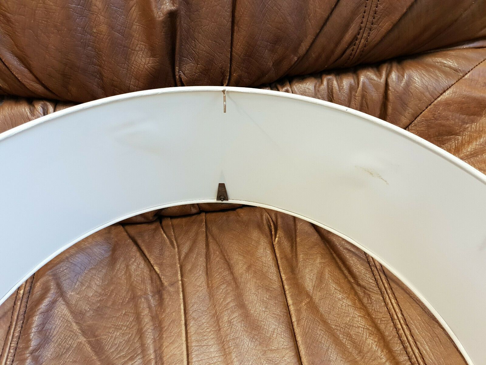 photo for sale Vintage French Floor Lamp Maison Arlus 1950 Steel Brass Glass 50s 50s