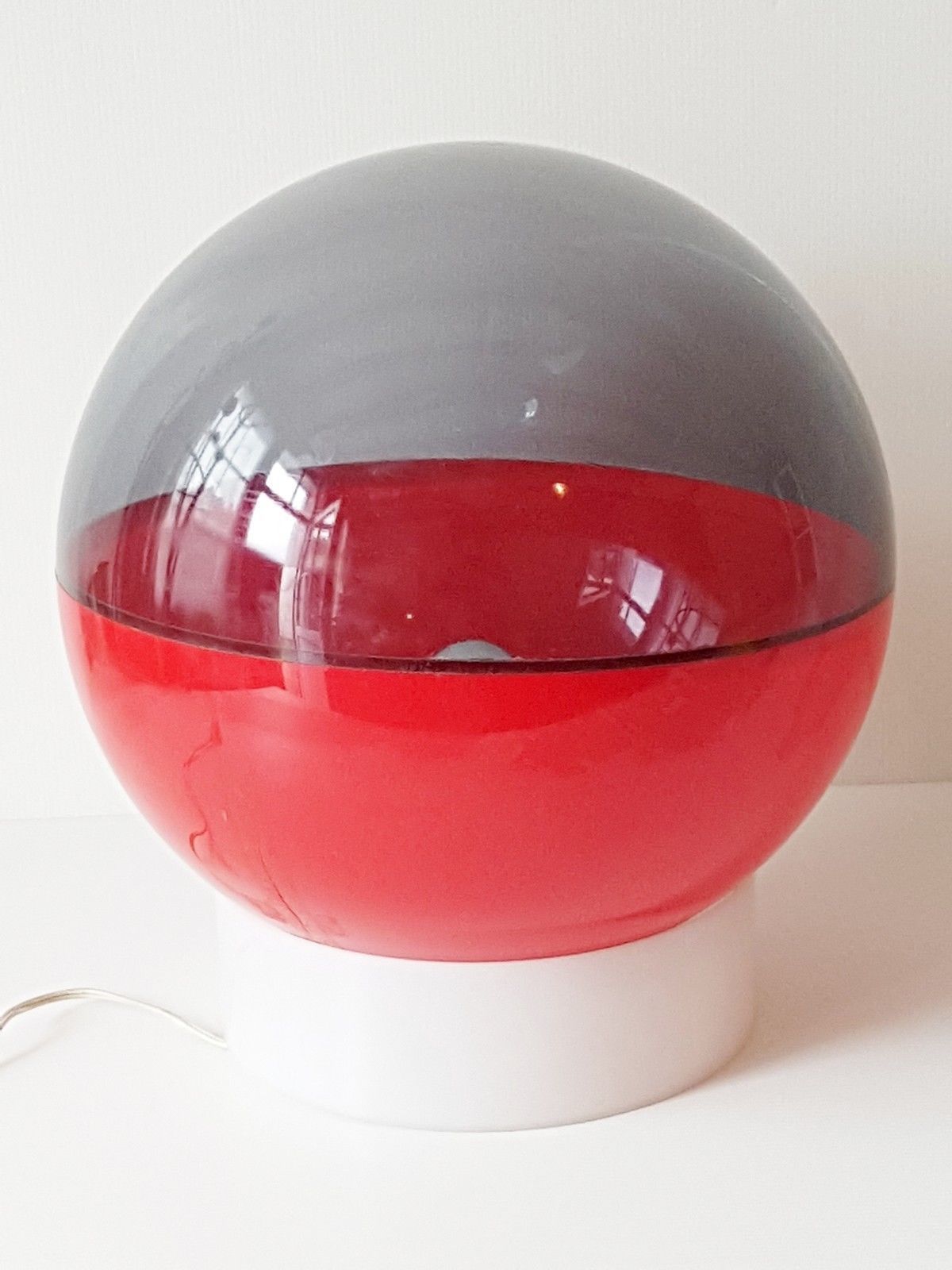 1970 Plastic Ball Lamp Space Age 70s Pop Vintage Seventies 70s Plastic Lamp photo furniture