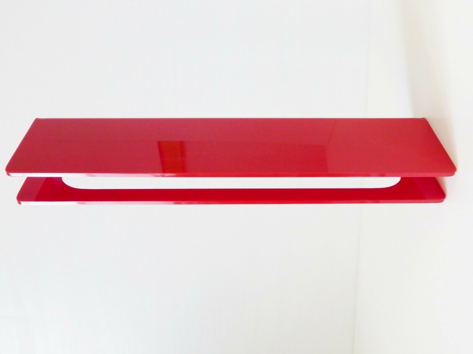 Towel Rack Es Bathroom And Shelf Plexiglas Red Vintage 1970
