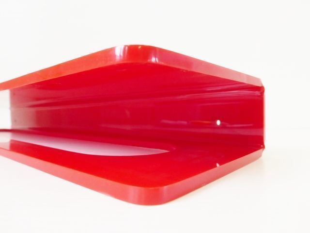 Towel Rack Es Bathroom And Shelf Plexiglas Red Vintage 1970 photo Furniture