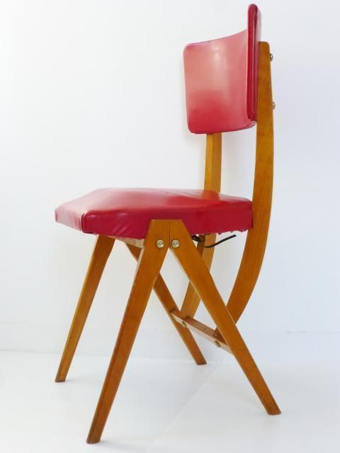 Superb Typical Compass Feet Chair 1950 Vintage Rockabilly 50s Vtg Chair photo vinterior
