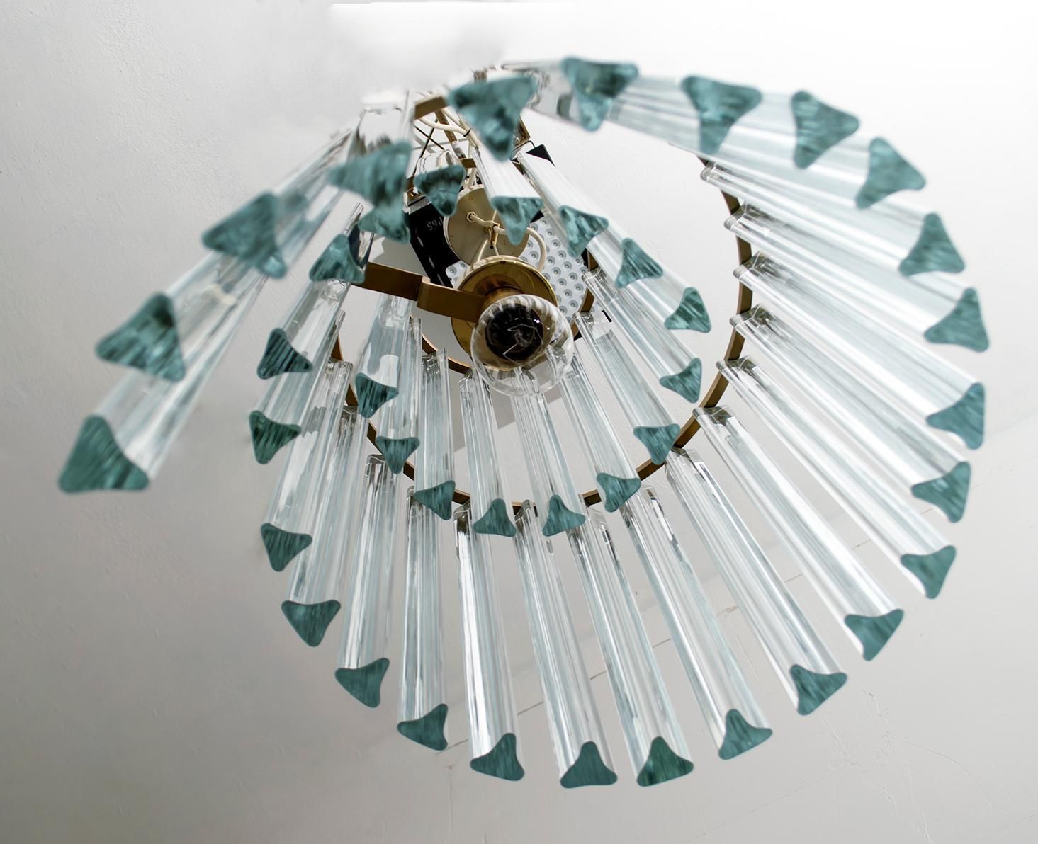 photo for sale Pia Guidetti Crippa Mid Century Modern Italian Murano Chandelier For Lumi, 1960s