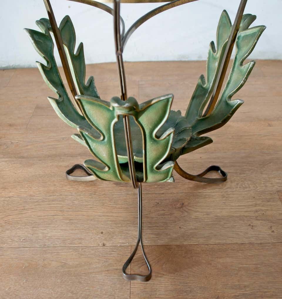 Pierluigi Colli Midcentury Italian Brass And Wood Coffee Table, 1950s photo buy