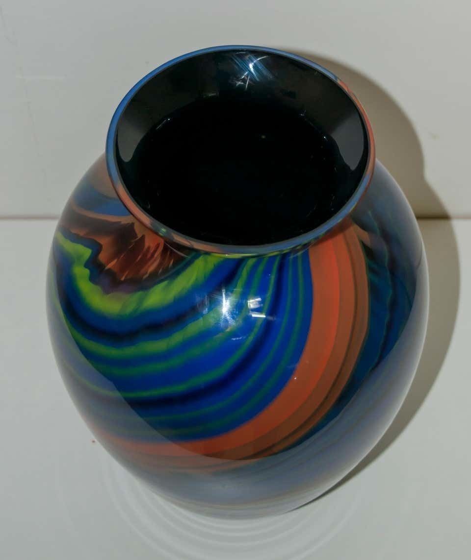 Ottavio Missoni Italian Murano Glass "Mercurio" Plate For Arte Vetro Murano 1980 photo for sale