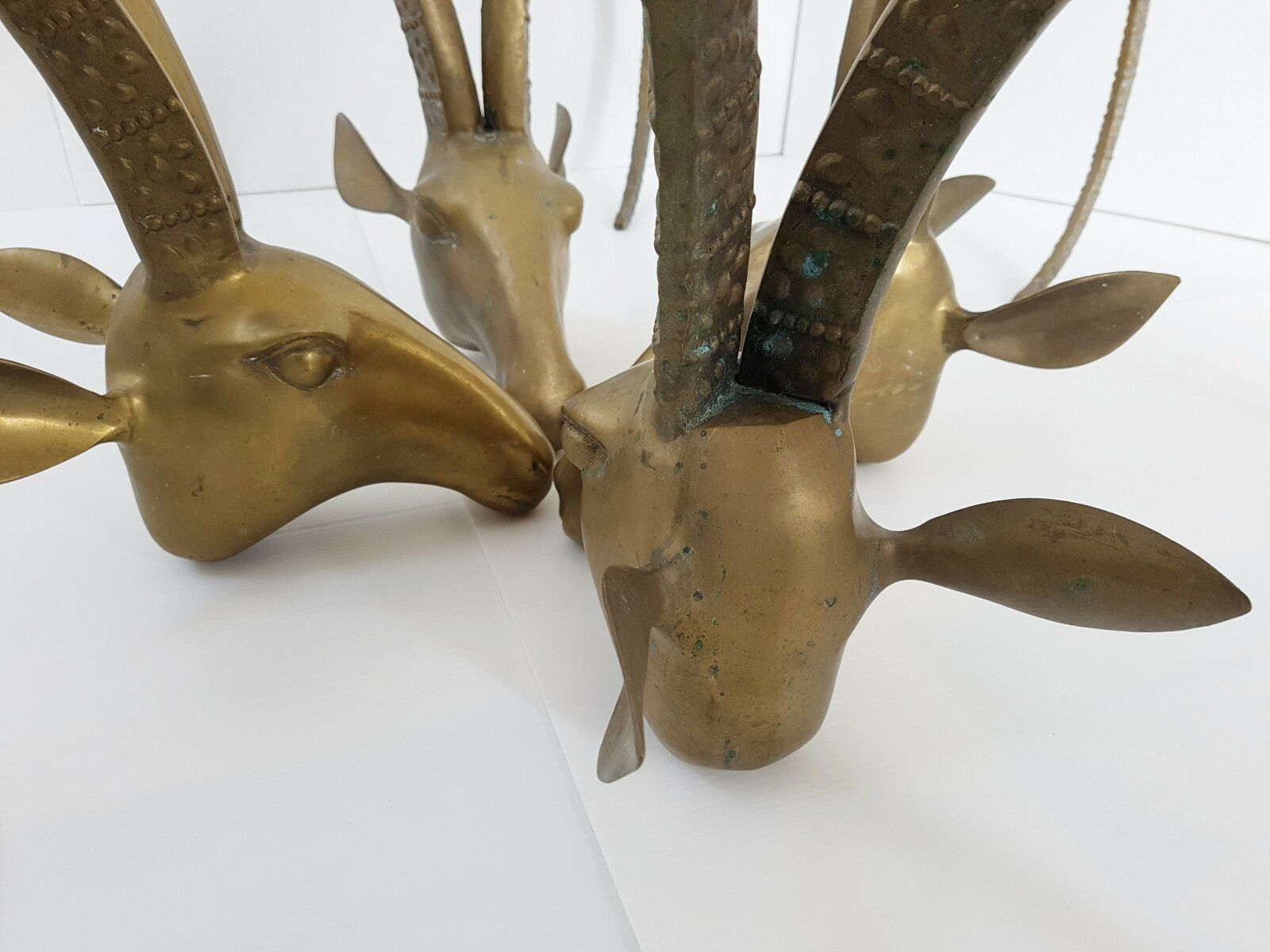Meubels Belex Antilope Salontafel Ibex Gold Messing 1970 Vintage Jaren 70 Alain Chervet photo